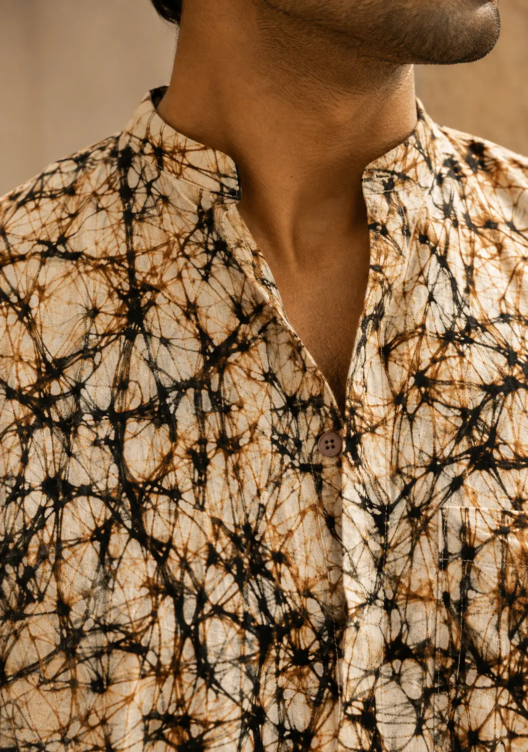 Men’s Premium Batik Print Khadi Cotton Long-2 Buy Men’s Premium Batik Print Khadi Cotton Long Kurta