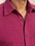 Classic Maroon Khadi Shirt for Men – 1