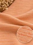 Premium Peach Stripe Khadi Cotton Fabric