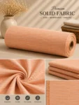 Premium Peach Stripe Khadi Cotton Fabric