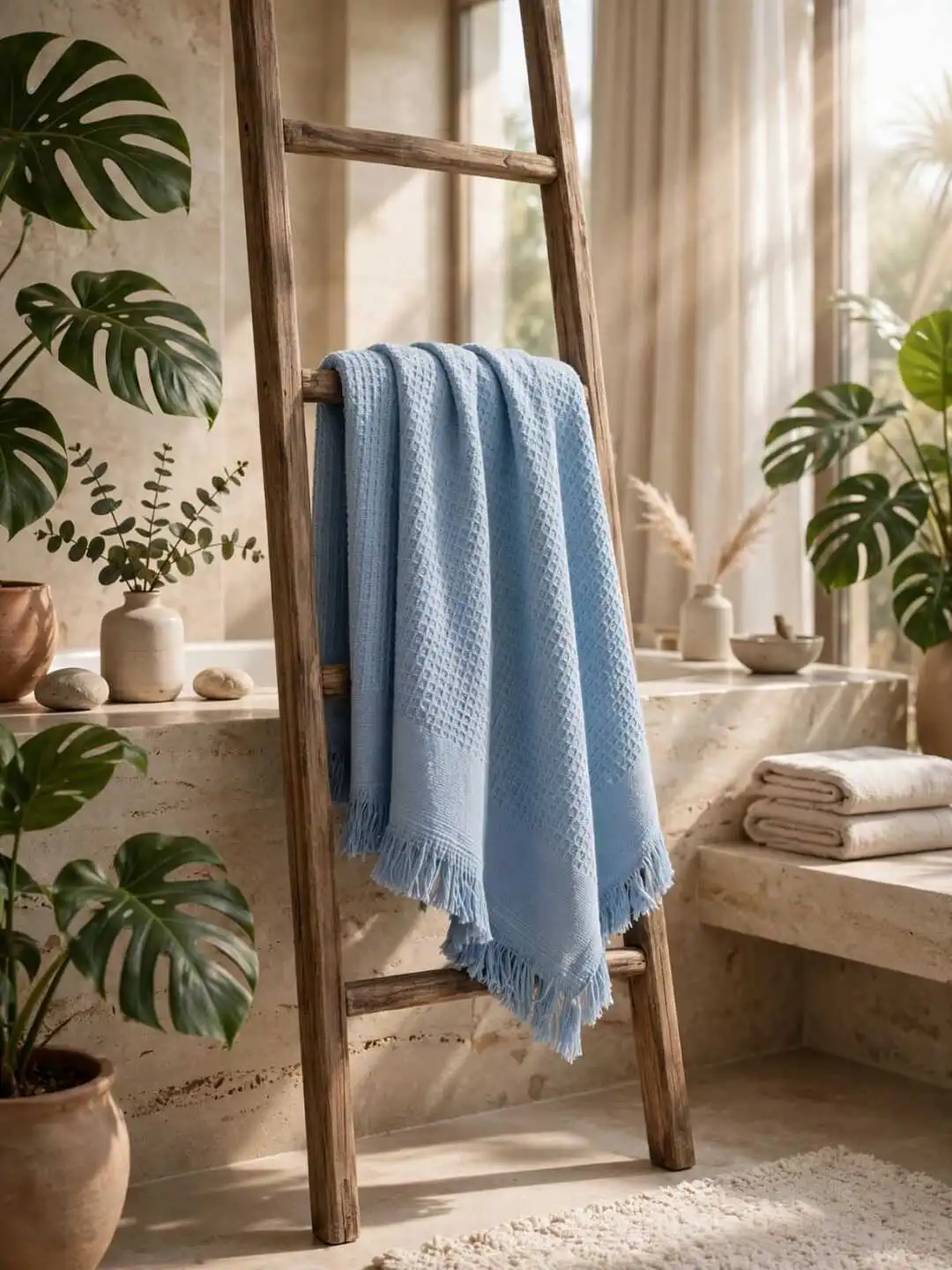 Sky Blue towel 2