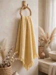 Yellow Khadi Cotton Towel 1