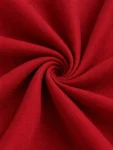 Pure Khadi Cotton Plain Red Fabric