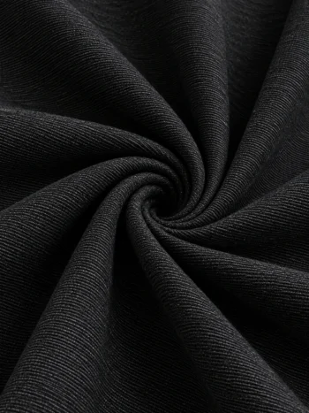 Luxury Ebony Black Khadi Fabric