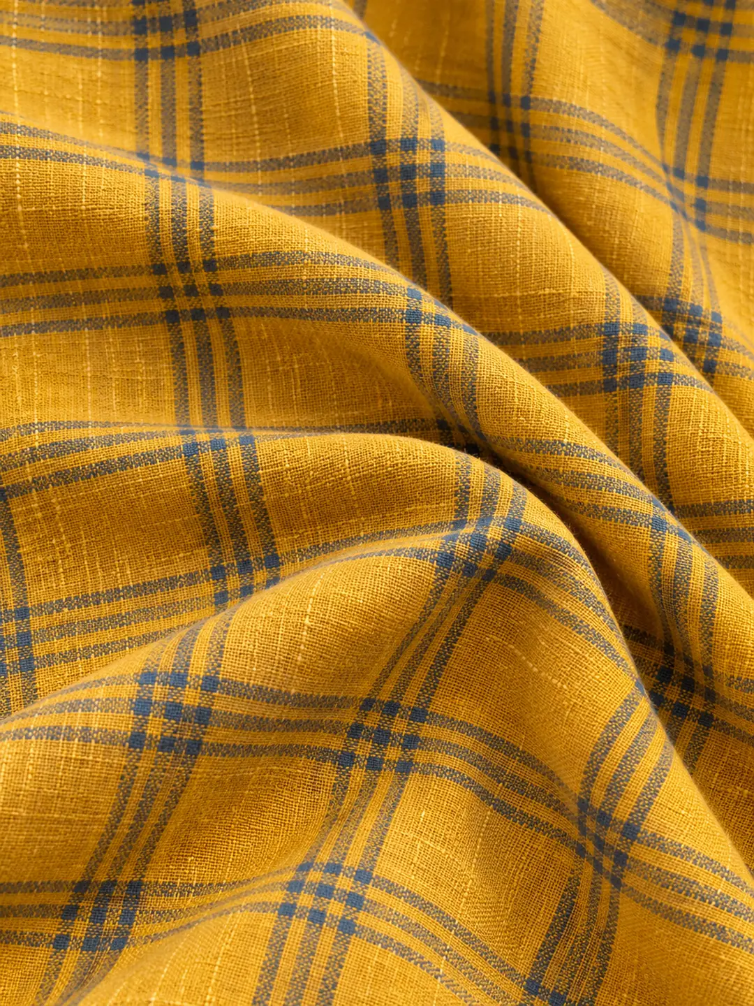 Mustard Yellow Handwoven Khadi Cotton