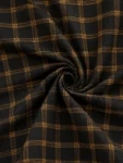 Black Handwoven Khadi Cotton Checkered