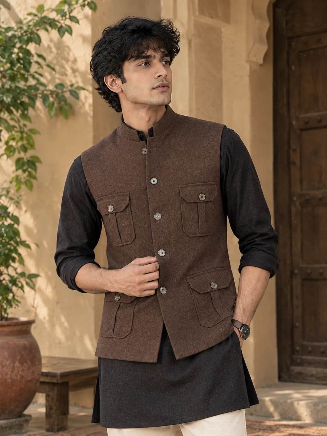 Chocolate Brown jacket 2