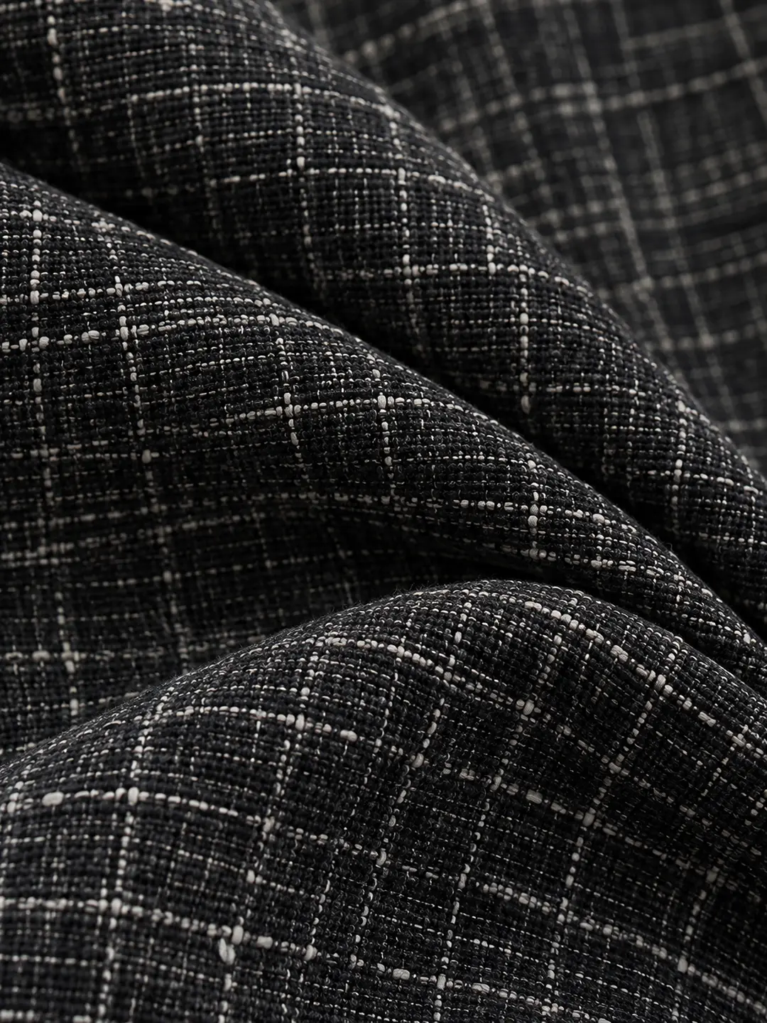 Premium Black Handwoven Khadi 2