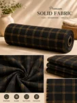 Black Handwoven Khadi Cotton Checkered