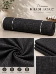 Premium Black Handwoven Khadi 1