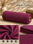 Premium Wine Purple Khadi Cotton Fabric 1