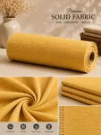 Luxury Mustard Khadi Dress Material Fabric 1