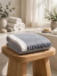 Khadi towel black 1