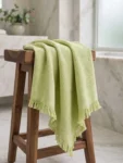 Khadi towel green 1
