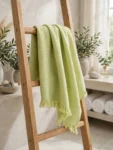 Khadi towel green 1