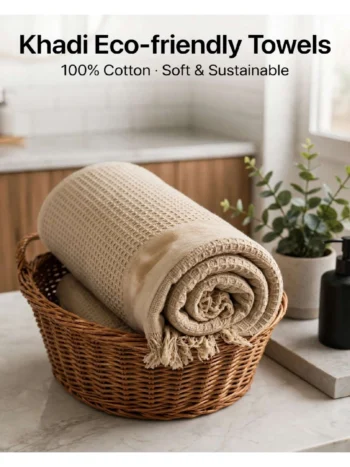 Buy Premium Khadi Cotton Waffle Towels Online