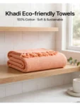 Khadi towel orange 1